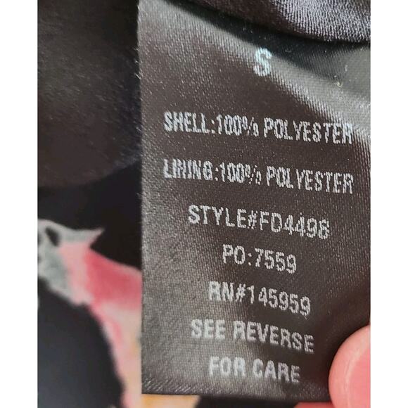 Y2K Babydoll Fairygoth Maxi Dress Small Plunge Sheer Floral Asymmetrical Lace - Picture 13 of 14